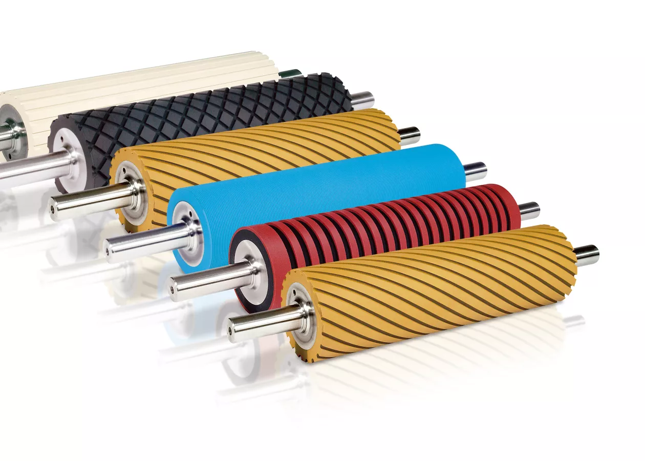 Roll covering systems